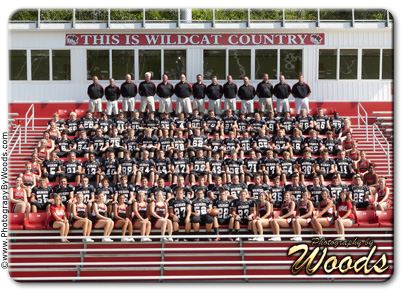 Franklin 2011 football team with cheeleaders